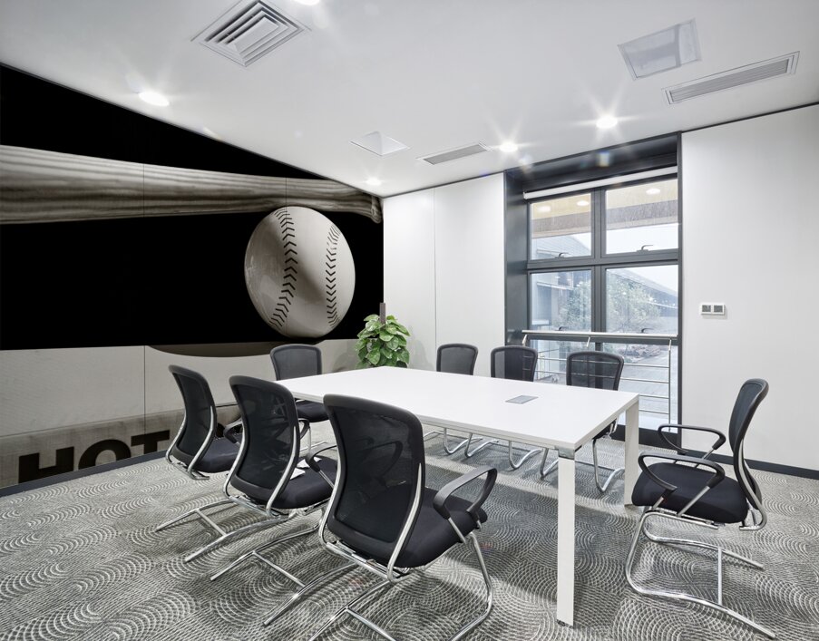 Bat and Ball Wall Printing