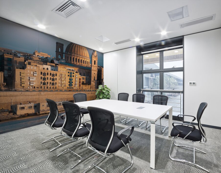 Evening Sunlight on Valletta Wall Printing