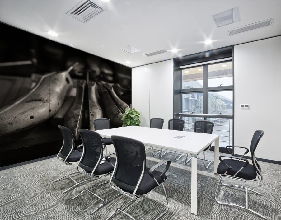 Vintage Shoe Lasts Wall Printing