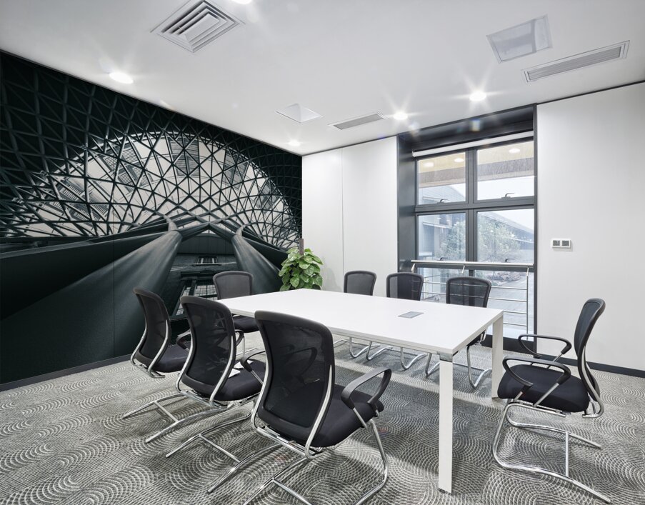 Kings Cross Diagrid Wall Printing