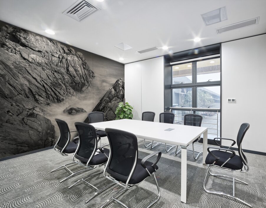 Cove Beach Rocks Wall Printing