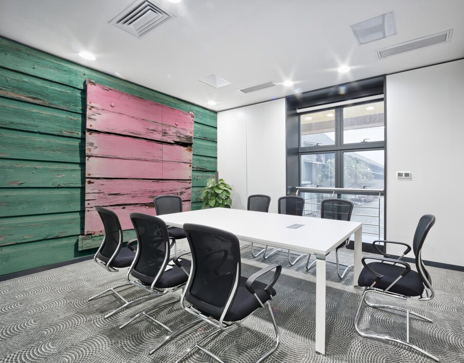 Pink Panel Wall Printing