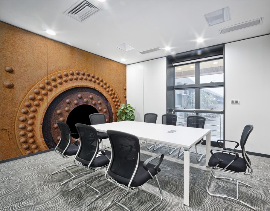 Rivets and Holes Wall Printing