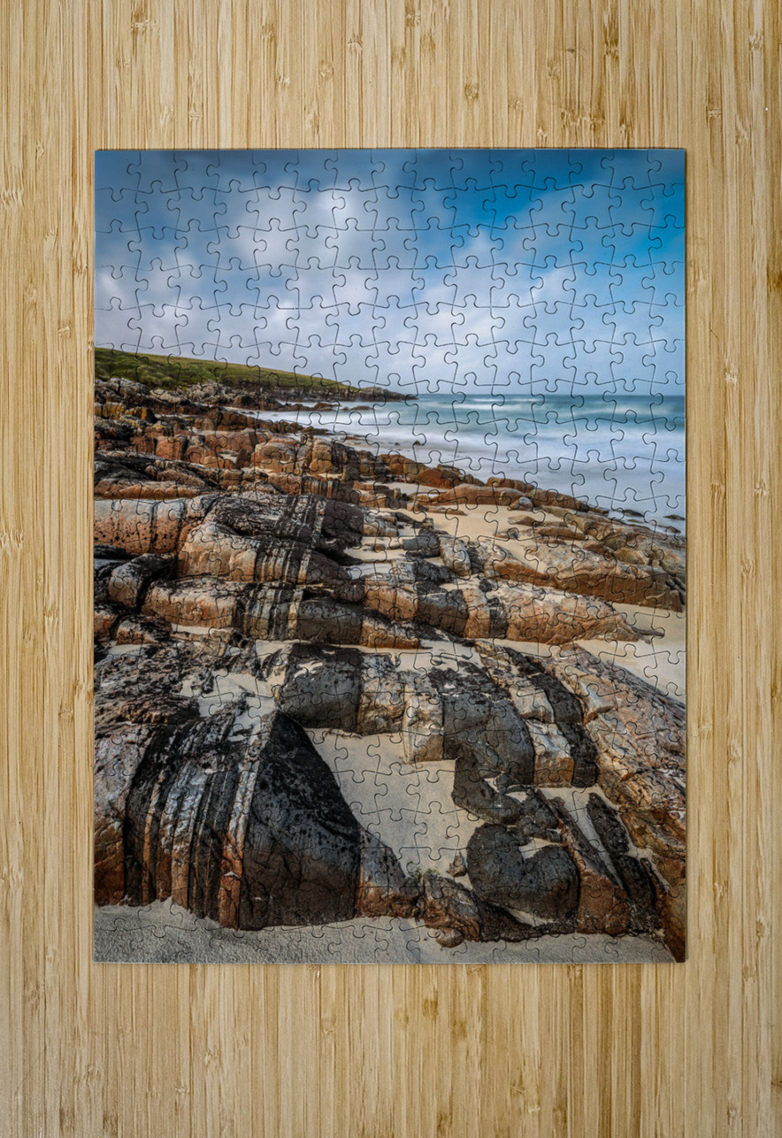 Hosta Beach Rocks Dave Bowman Puzzle printing
