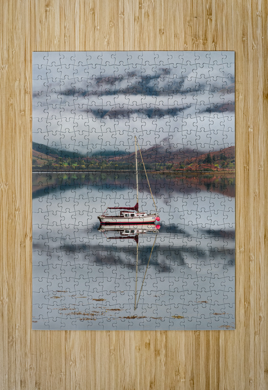 Moored on Loch Duich Dave Bowman Puzzle printing