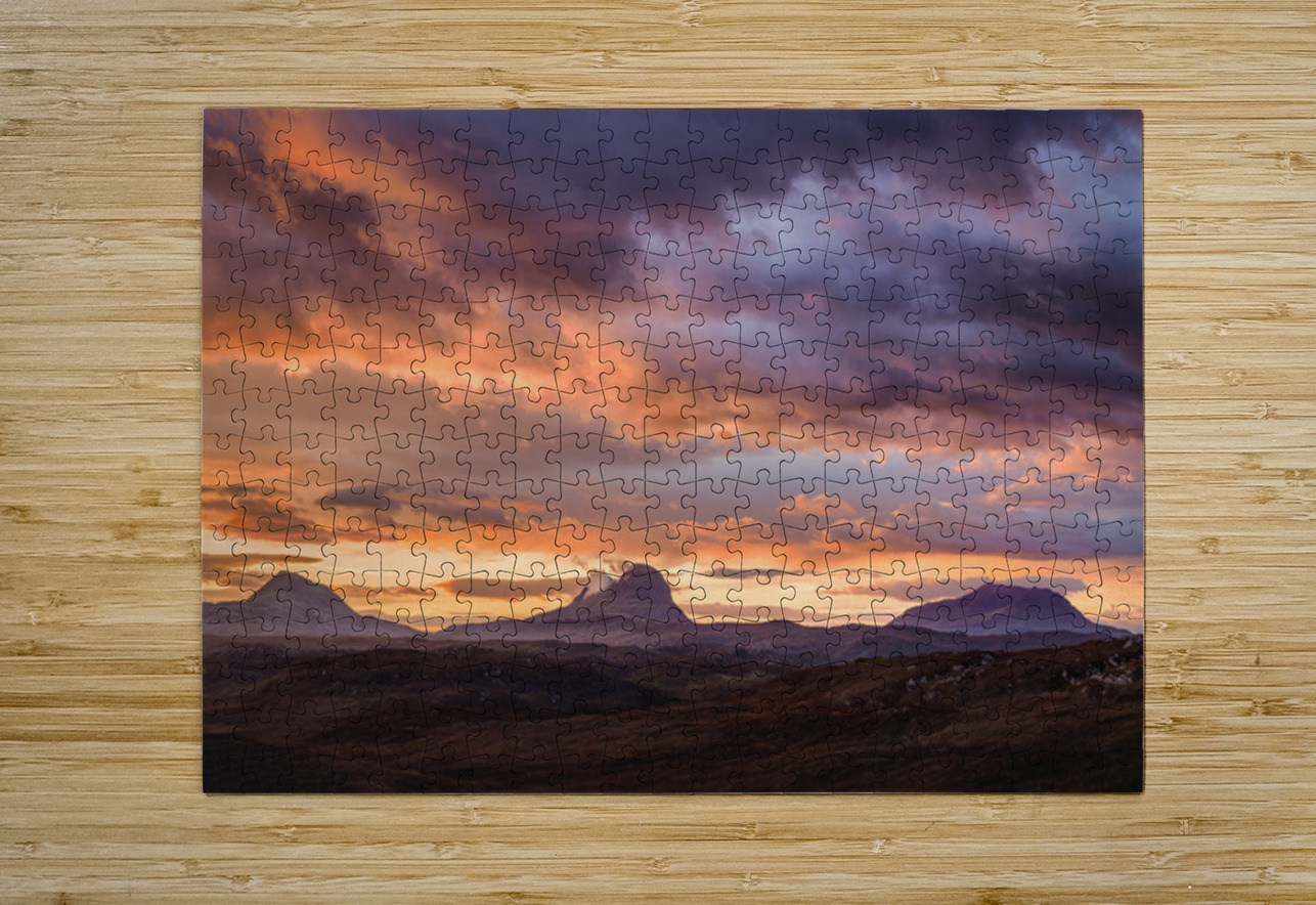 Lochinver Sunrise Dave Bowman Puzzle printing