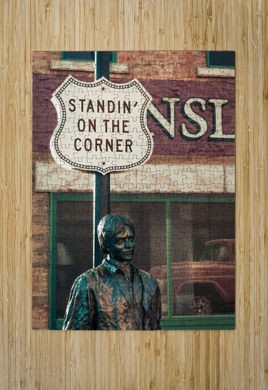 Standin on a Corner Dave Bowman Puzzle printing