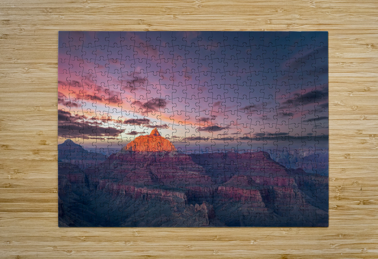 Red Peak Sunset Dave Bowman Puzzle printing