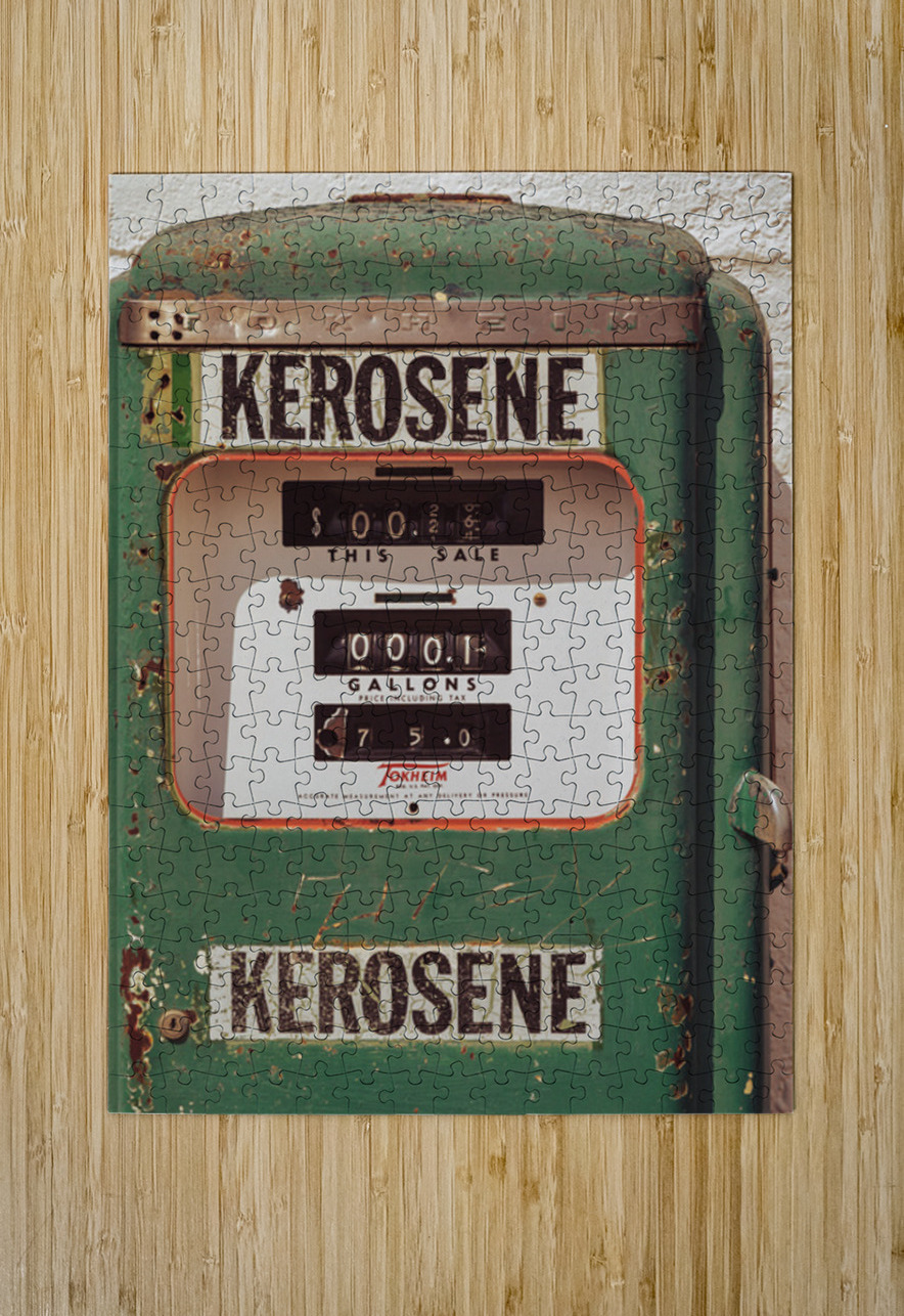Vintage Kerosene Pump Dave Bowman Puzzle printing
