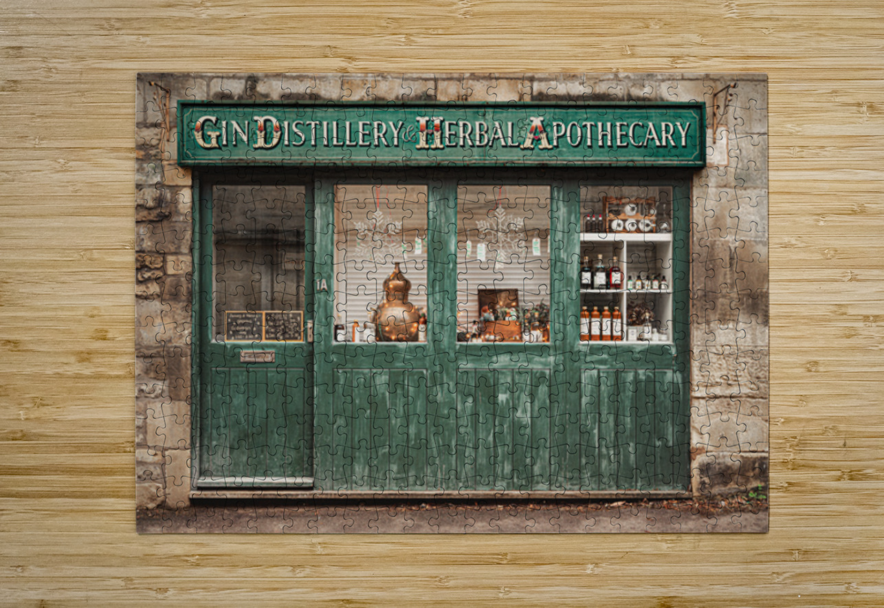Bath Gin Distillery and Apothecary Dave Bowman Puzzle printing