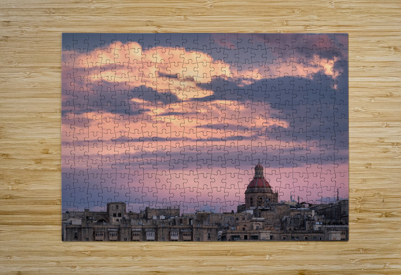 Last Light Over Valletta Dave Bowman Puzzle printing