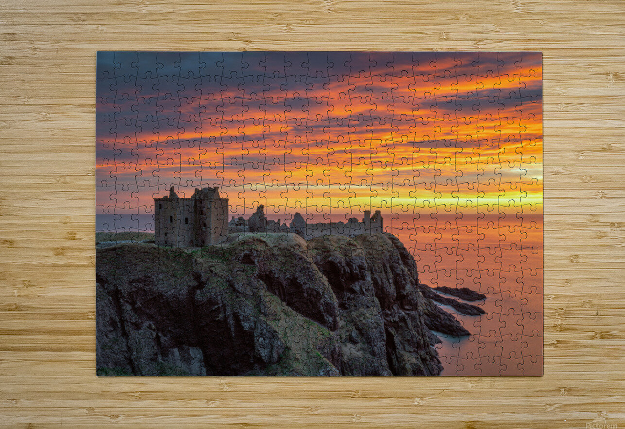 Fire Over Dunnottar Dave Bowman Puzzle printing