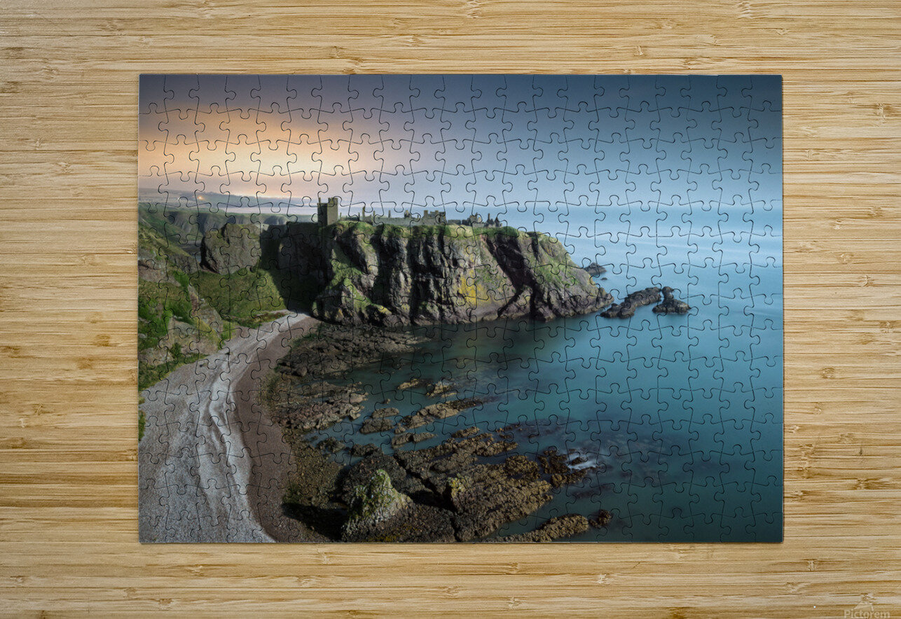 Dunnottar by Moonlight Dave Bowman Puzzle printing