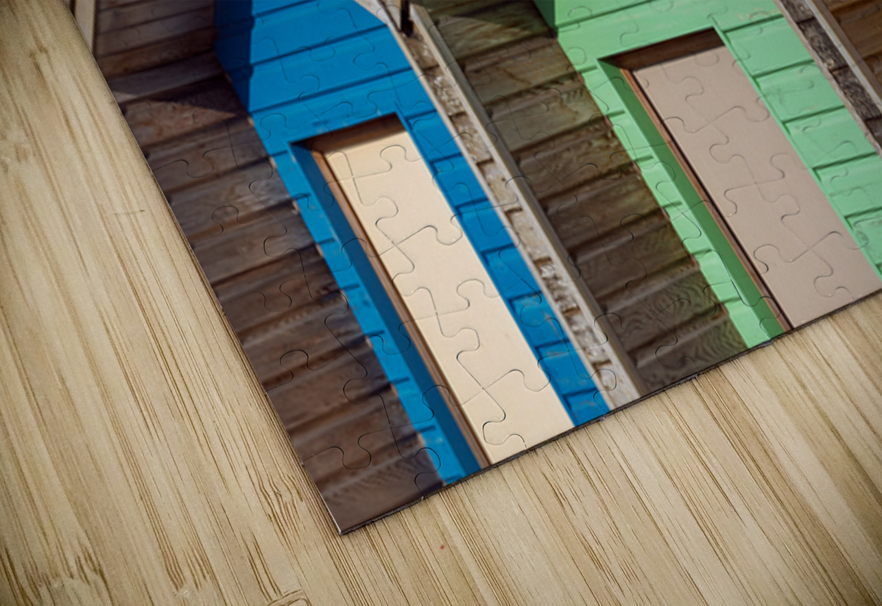 Blyth Beach Huts Dave Bowman Puzzle