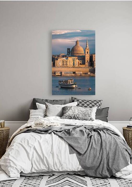 Evening Sunlight on Valletta by Dave Bowman