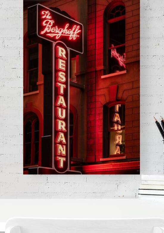 The Berghoff Restaurant Sign by Dave Bowman