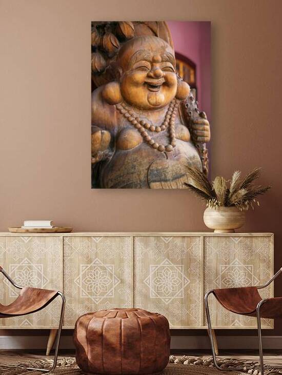 Wooden Buddha by Dave Bowman