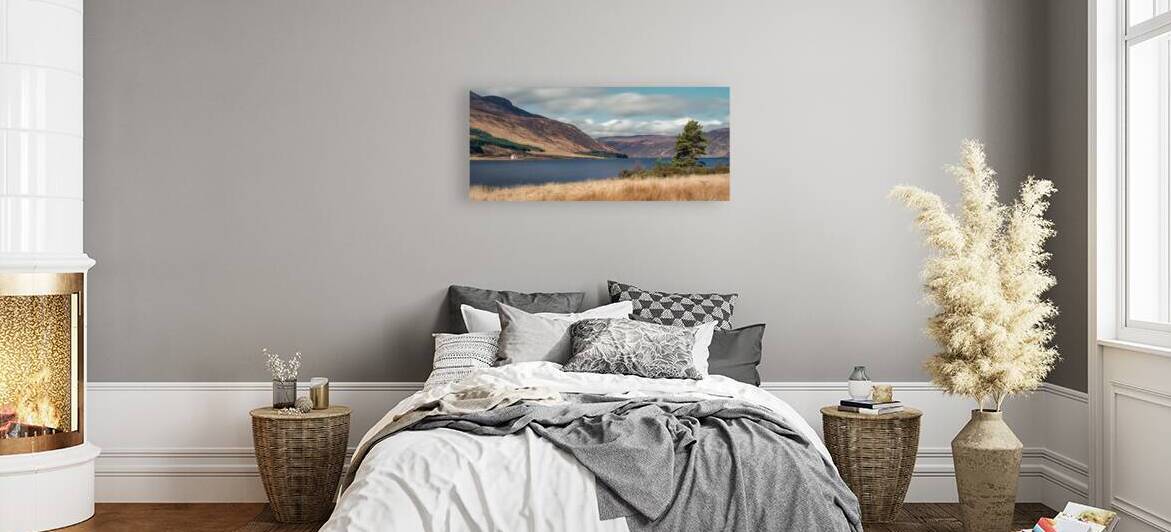 Loch Glass Panorama by Dave Bowman