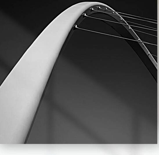 Gateshead Millennium Bridge Arch by Dave Bowman