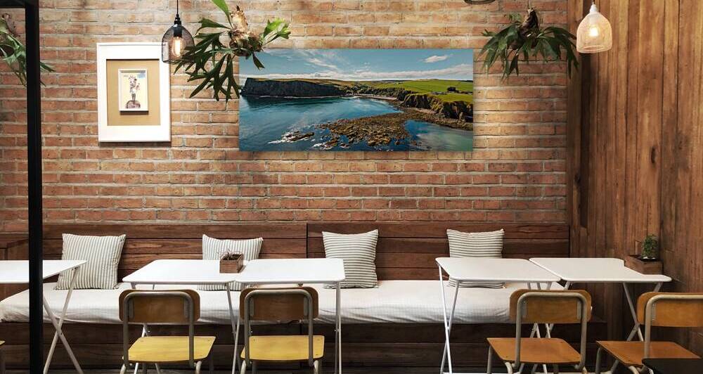 Pennan Coastline Panorama by Dave Bowman