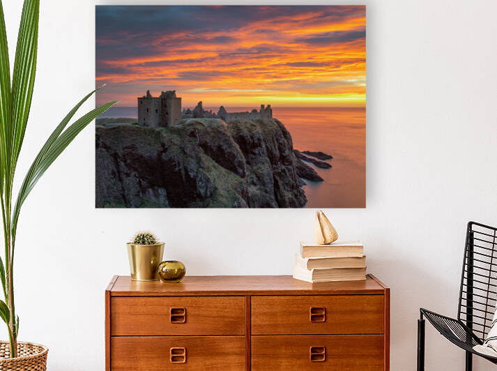 Fire Over Dunnottar by Dave Bowman