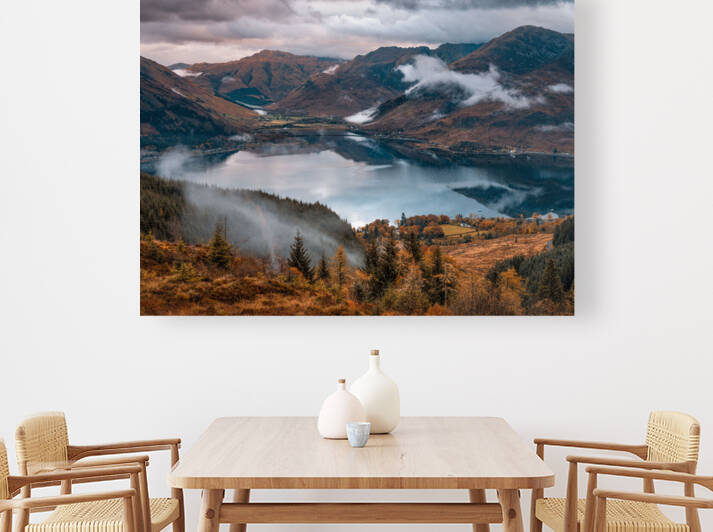 Loch Duich from Mam Ratagan Pass by Dave Bowman