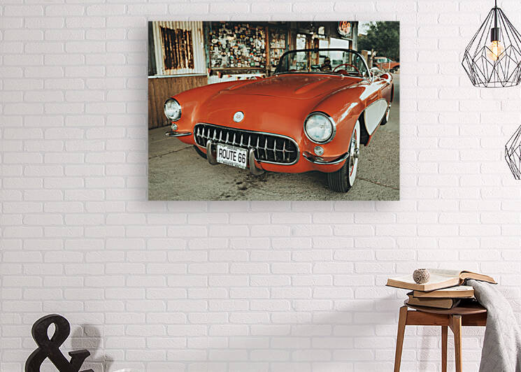 Route 66 Classic Corvette by Dave Bowman