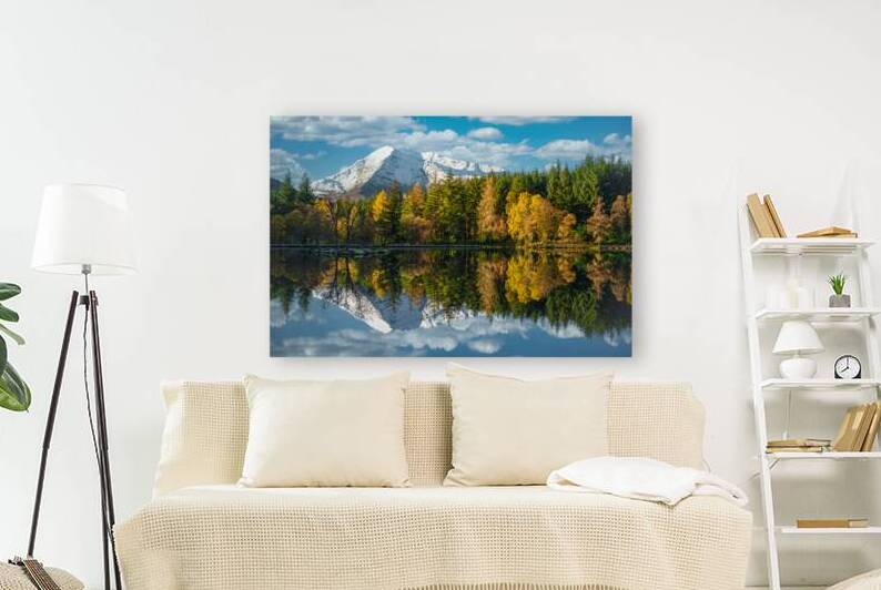 Autumn Reflection on Glencoe Lochan by Dave Bowman