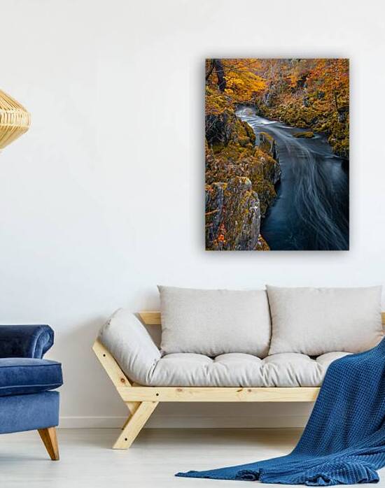 River Esk at Autumn by Dave Bowman